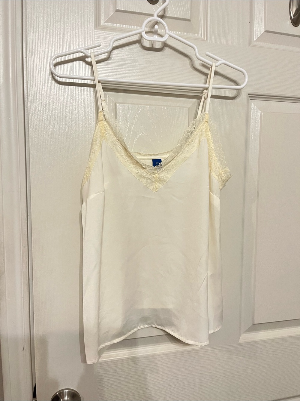 Old Navy Silky Lace-Trim Ivory Camisole